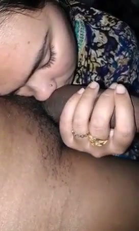 Hot lady Blowjob his husband dick