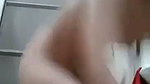 Sexy girl taking bath wearing bra
