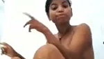 Girl taking bath  showing on video call