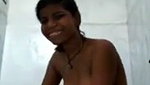 Girl taking bath  showing on video call