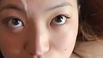Nepali girl Blowjob  cum on her face