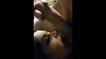 Hottest girl giving Blowjob  eat cum
