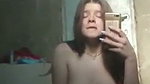 bathroom selfie of girl