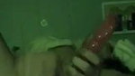 college girl destroying pussy with dildo and stick