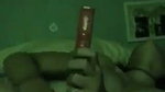 college girl destroying pussy with dildo and stick