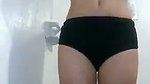 girl showing in bathroom