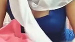 hijabi girl humping on pillow