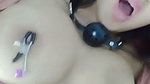 tied girl submissive selfie for bf