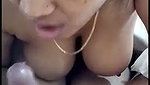 Beautiful hot girl give Blowjob