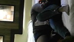 Lover licking pussy in hotel room