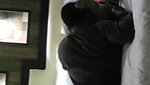 Lover licking pussy in hotel room