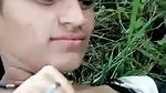 Boyfriend fingering her gf in the field