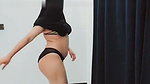 Hijabi aunty showing  dancing