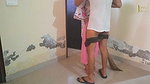 Sexy house maid fuck Doggy with house owner