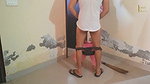Sexy house maid fuck Doggy with house owner