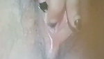 Beautiful girl showing her pink pussy
