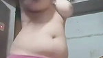 Beautiful girl showing her pink pussy
