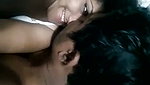 Lover sucking boob of his gf