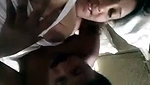 Lover sucking boob of his gf