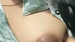 Horny babe showing her cute tits
