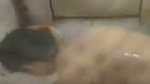 Step sister taking bath