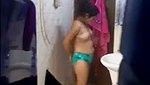 Sexy lady bathing