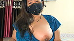 88pink 11 Blue nighty Boobs open nepali randi bhabhi