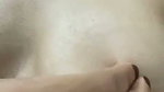 Beautiful girl showing her nipple pressing