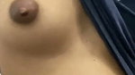Hot girl pressing her boob