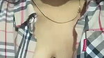 Muslim girl pressing her sweet nipple