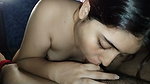 Awesome looking girl giving Blowjob deeply