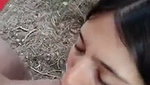 Awesome sexy beautiful girl give Blowjob  fuck Outdoor