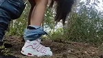 Awesome sexy beautiful girl give Blowjob  fuck Outdoor