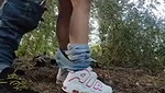 Awesome sexy beautiful girl give Blowjob  fuck Outdoor