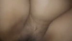 Boyfriend cum on her pussy