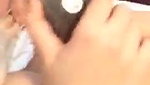 Boyfriend press hot  sexy girlfriend boob