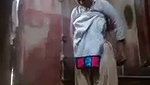 Tamil girl taking bath  wearing cloth