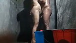 Mature couple fucking  enjoying bath