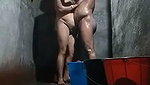 Mature couple fucking  enjoying bath