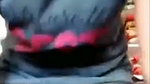 Girl show her boob  wearing cloth on video call