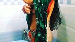sexy figure girl bathing
