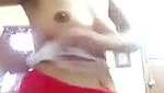 Neighbor aunty undress her cloth  bathing