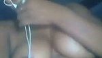 Hot cute girl show her boobs  wet pussy on video call
