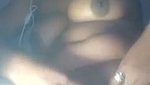 Hot cute girl show her boobs  wet pussy on video call