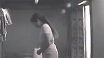 Sexy lady changing dress