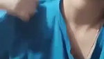 Sexy girl show her sweet boob in bathroom