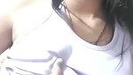 Sexy girl show her sweet boob in bathroom