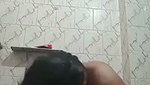Sexy bhabhi nude  washing her hair