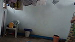 After taking bath bhabhi wearing saree
