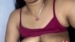 Sexy bhabhi pressing her boob  milk came out little